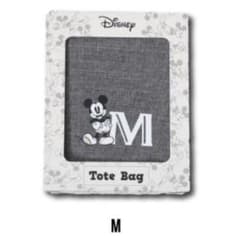 【送料込】Disney ミッキーマウス イニシャル トートバッグ M 新品未使用のサムネイル