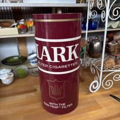 LARK ラーク 缶 ゴミ箱 傘立て 昭和レトロ タバコ銘柄 アンティーク