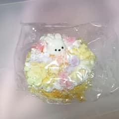 【jammyjem購入品】お花ケーキ×うさぎさんホイップデコスクイーズのサムネイル