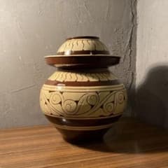 昭和中期 北海道 木彫りの熊置物 在銘 作家物 アラキ作 骨董品 ガラス