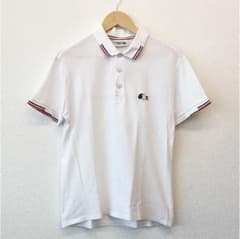 aka様専用 LACOSTE ポロシャツ トリコロールワニ 古着 白のサムネイル