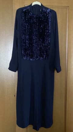 TOGA 23AW Twill dress ネイビー フリル長袖ワンピース TOGA 23AW Twill Dress 36サイズ フリル ネイビー - メルカリ