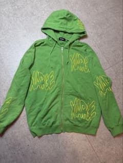 XLARGE ジップアップパーカー グリーンのサムネイル
