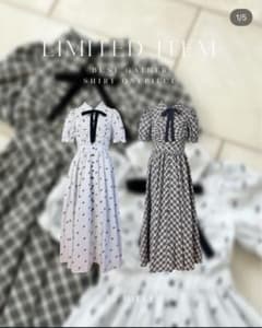 AnMILLE バストギャザーシャツOP アンミール ロングワンピース - メルカリ