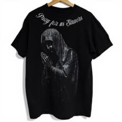 MAFIOSOスカルTシャツ黒 Pray For Us SinnersUSA Mのサムネイル