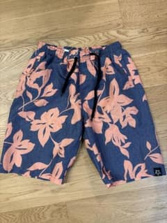 花柄 海水ショートパンツ ハーフパンツ Lサイズのサムネイル