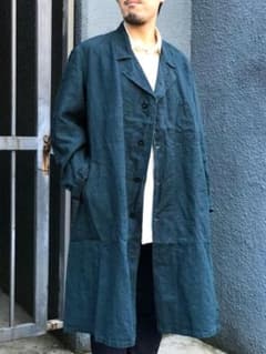 OUTIL MANTEAU PUPILLIN ブラックインディゴリネン - メルカリ