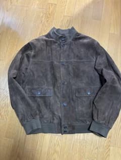 ブルックスブラザーズ バルスタージャケット スウェードレザー ブラウン XL ブルックスブラザーズ バルスタージャケット スウェードレザー