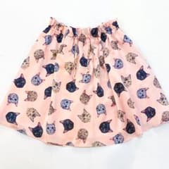 mmts マミタス 猫だらけスカート ピンクのサムネイル
