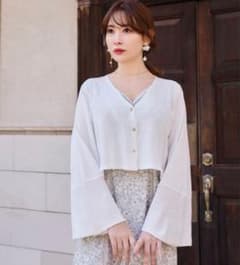 美品✨Her lip to UV Knit Dress Cardigan M - メルカリ