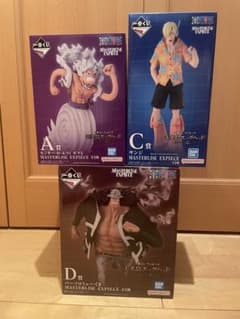 ワンピース MASTERLISE ルフィ クくま サンジ フィギュアセットのサムネイル