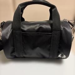 未使用品】BEAMS別注 フレッドペリー ミニバレルバッグ ブラック 