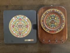 メキシコ製 マヤ文明アステカカレンダー 壁掛け キーフックと壁飾り(未使用品)のサムネイル