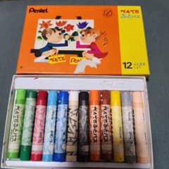 昭和レトロなぺんてる ふとパス 12色セット クレヨン当時物のサムネイル