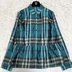 美品◦3XL✨】バーバリーロンドン メガチェック シルク100% ブラウス 