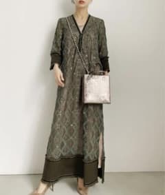 Ameri vintage GEOMETRY LACE DRESSのサムネイル