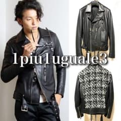 定価40万円 1piu1uguale3 シャネルツイード ダブルライダース Ⅲ 