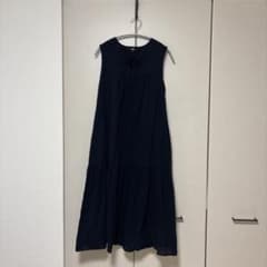 UNIQLO ノースリーブ ロングワンピース ギンガムチェックのサムネイル