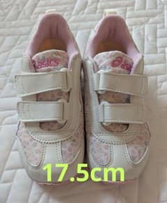 asics キッズスニーカー 花柄 ピンクのサムネイル
