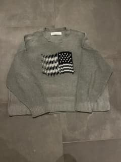 DAIRIKU ダイリク 星条旗 ニット アメリカ国旗 ワンサイズ グレー