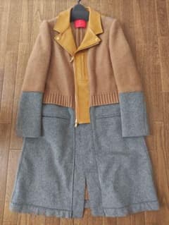 UNDERCOVER アンダーカバー 中綿ダウン ライダース ロングコートのサムネイル