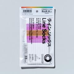 ◆FamilyMart◆47都道府県ラインソックス 岡山県 モモ 25-28cm