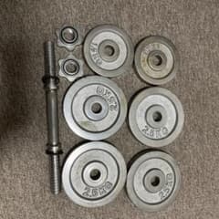 ダンベルセット プレート合計13kg シャフト付き - 2