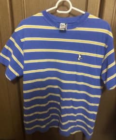 CHUMS チャムス ボーダー Tシャツ ブルー イエロー Mサイズのサムネイル