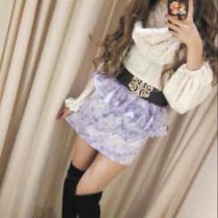 転写花柄ペプラムワンピースのサムネイル