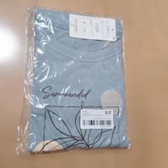 水色 半袖Tシャツ Lサイズ 綿100%のサムネイル