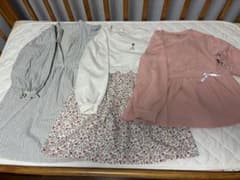 アプレレクール 長袖ワンピース 3点 120 女の子 まとめ売り 秋冬 裏起毛のサムネイル