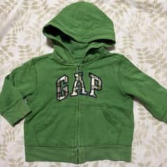 babyGap ジップアップパーカー グリーン 80cmのサムネイル