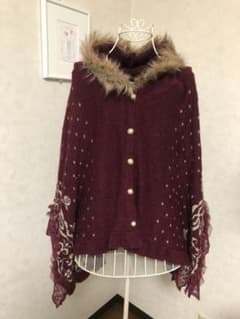 【axes femme アクシーズファム】薔薇柄　ポンチョのサムネイル