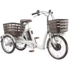 電動アシスト三輪車 ラクットワゴン　ソフトライトグレー　ほぼ新品のサムネイル