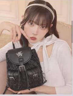 ミシェルマカロン ノベルティ キルティングミニリュック ブラック 新品 