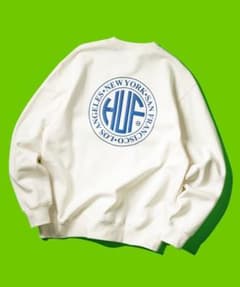 HUF クルーネック スウェット XL ベージュのサムネイル