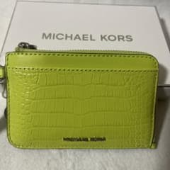 MICHAEL KORS ライムグリーン コイン・カードケース - メルカリ