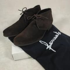 Ferrante vibram ブラウン スエード チャッカブーツ 保存袋付き Ferrante vibram ブラウン スエード チャッカブーツ 保存袋付き