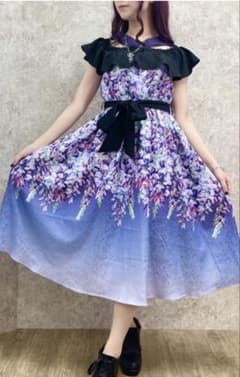 axes 藤の花 フリル配色 ワンピース m61767797133_1.jpg?1781449202