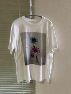 【着用１回美品 】DRESSTERIORドレステリア 花柄プリント半袖T 36白のサムネイル