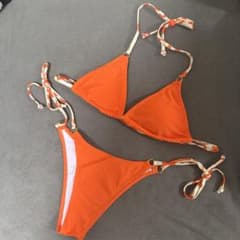 Airspace オレンジ セパレート水着 オレンジ ビキニ セパレート水着 Sサイズ - メルカリ