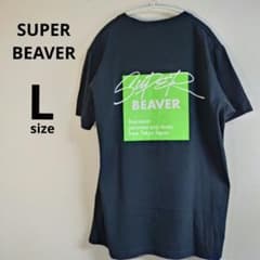 SUPER BEAVER　スクエアロゴ　半袖Tシャツ　Ｌサイズ SUPER BEAVER スクエアロゴ Tシャツ ブラック L スーパービーバー