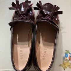 BEAMS タッセルローファー ボルドーのサムネイル
