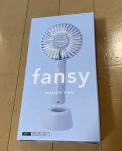 ハンディファン　携帯扇風機　新品、未使用　fansy ラベンダーブルーのサムネイル