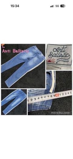 【antiballistic】サイドライン デニムパンツ L