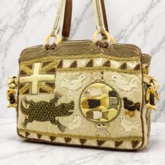 希少 JAMIN PUECH ビーズ刺繍バッグ ハンドバッグ ワニ 鳥 魚 希少 JAMIN PUECH ビーズ刺繍バッグ ハンドバッグ ワニ 鳥 魚 - メルカリ