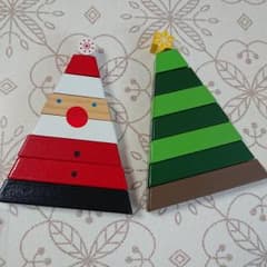 るっきぃ様専用  木製 クリスマス飾りのサムネイル
