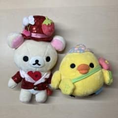 [미품 봉제인형 세트] 리락쿠마 코리락쿠마 키이로이토리 산엑스