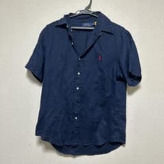 ポロ ラルフローレン Ralph Lauren 半袖シャツ ネイビー Fサイズのサムネイル