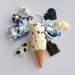 じゃらじゃらキーホルダー バニラ クッキーアイス チョコチップアイス
